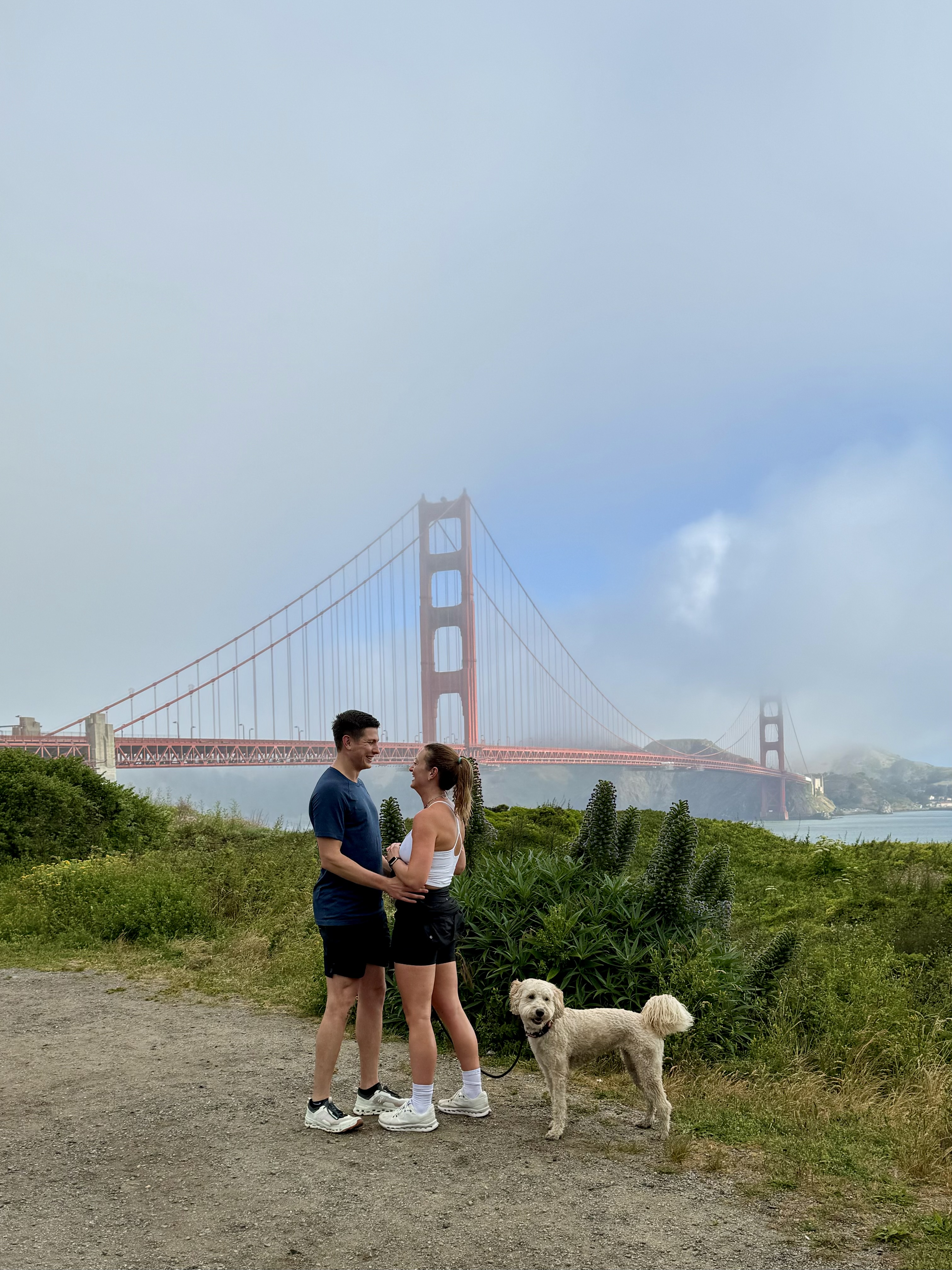 Adam and Julianna at Golden Gate Bridge